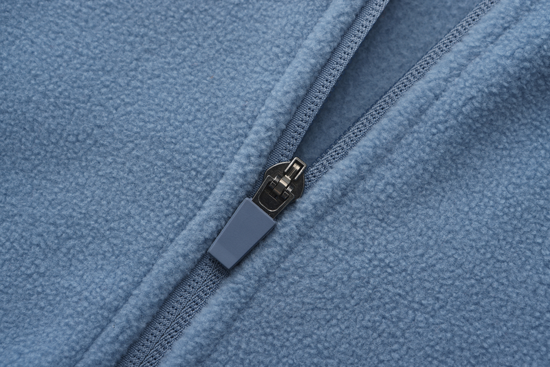 Unisex Basic Polar Fleece Jacket - BLUE