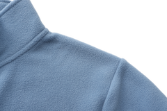 Unisex Basic Polar Fleece Jacket - BLUE