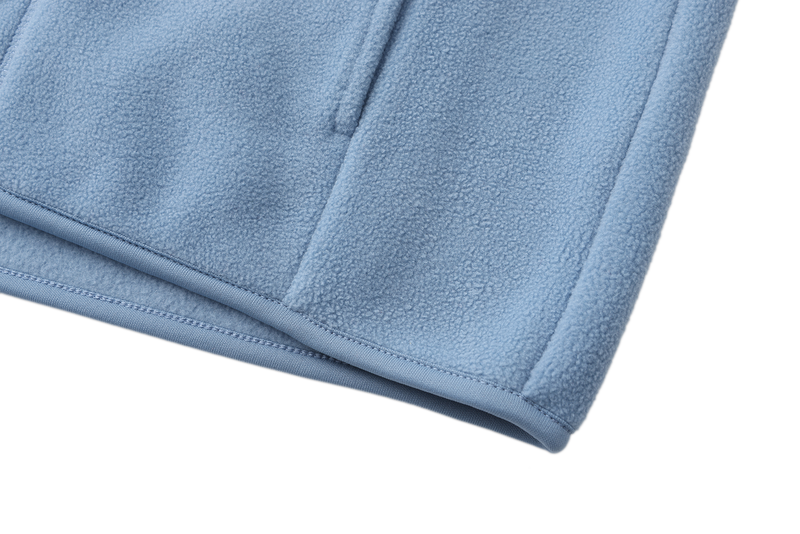 Unisex Basic Polar Fleece Jacket - BLUE