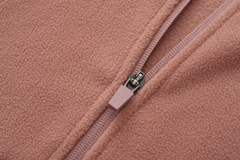 Unisex Basic Polar Fleece Jacket - LIGHT BROWN