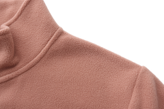 Unisex Basic Polar Fleece Jacket - LIGHT BROWN