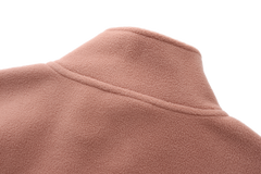 Unisex Basic Polar Fleece Jacket - LIGHT BROWN