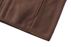 Unisex Basic Polar Fleece Jacket - DARK BROWN