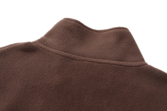 Unisex Basic Polar Fleece Jacket - DARK BROWN