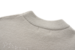 Women Crew Neck Gradient Knitted Sweater