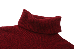 Wool Blend Turtleneck Knitted Sweater