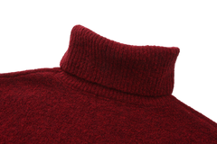 Wool Blend Turtleneck Knitted Sweater