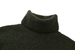 Wool Blend Turtleneck Knitted Sweater