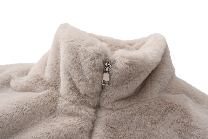 Fluffy Faux Fur Fleece Jacket