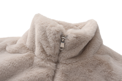 Fluffy Faux Fur Fleece Jacket