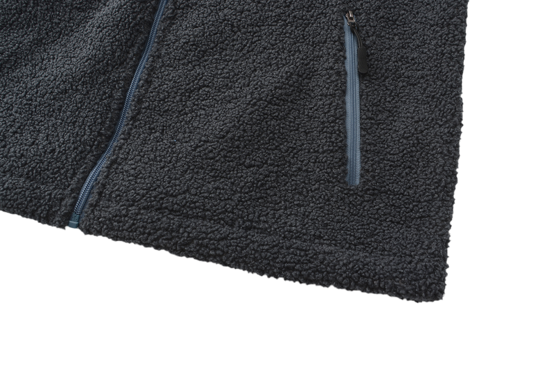 Hoodie Sherpa Fleece Jacket - NAVY