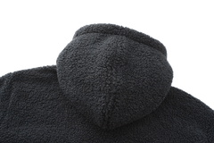 Hoodie Sherpa Fleece Jacket - NAVY