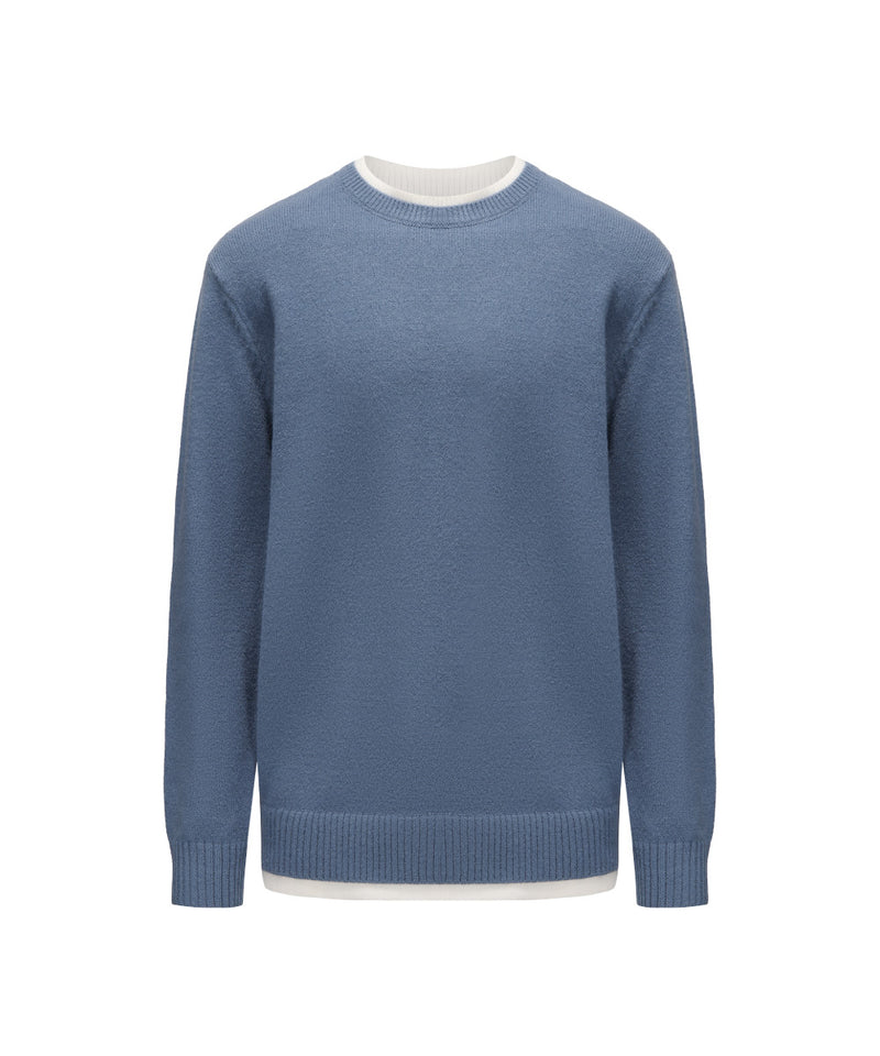 MEN CREW NECK KNITTED SWEATER