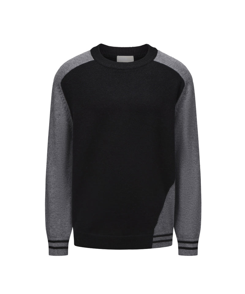 MEN CREW NECK KNITTED SWEATER