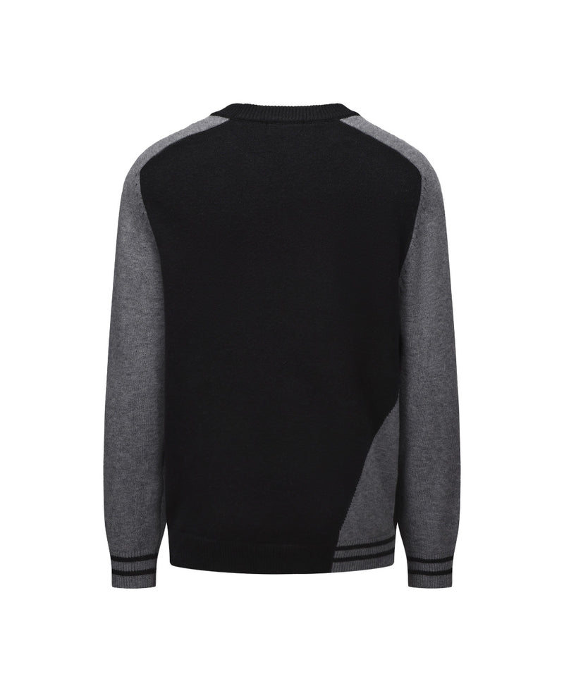 MEN CREW NECK KNITTED SWEATER