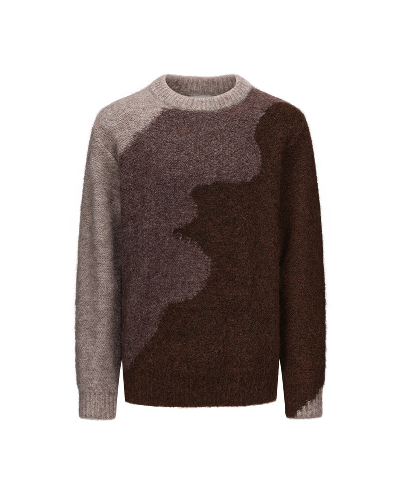 MEN CREW NECK KNITTED SWEATER