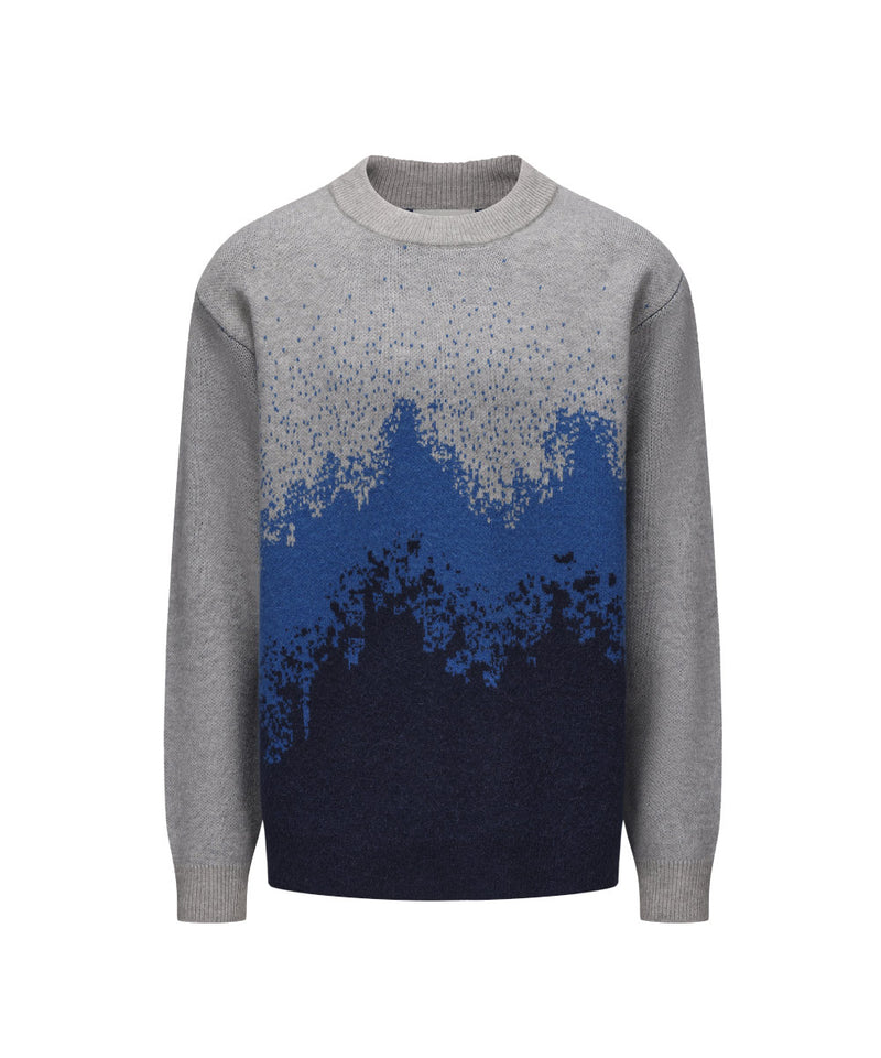 MEN CREW NECK KNITTED SWEATER