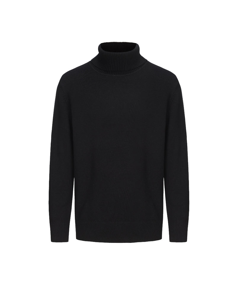 MEN BASIC TURTLE NECK KNITTED SWEATER