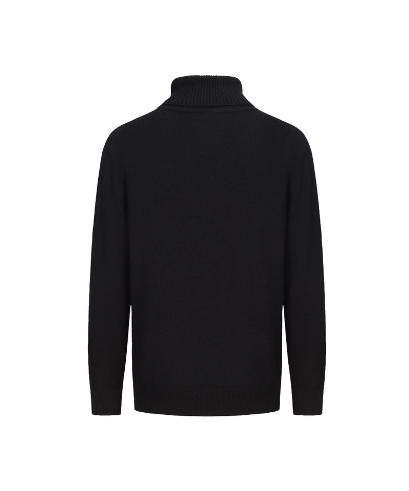MEN BASIC TURTLE NECK KNITTED SWEATER