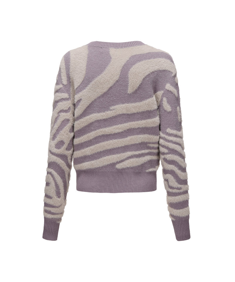 WOMEN CREW NECK KNITTED SWEATER