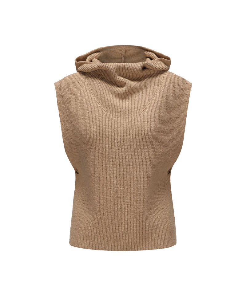 WOMEN HOODIE KNITTED SWEATER