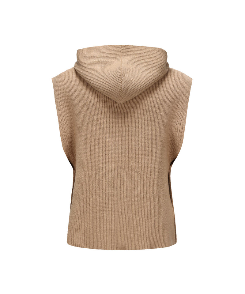 WOMEN HOODIE KNITTED SWEATER