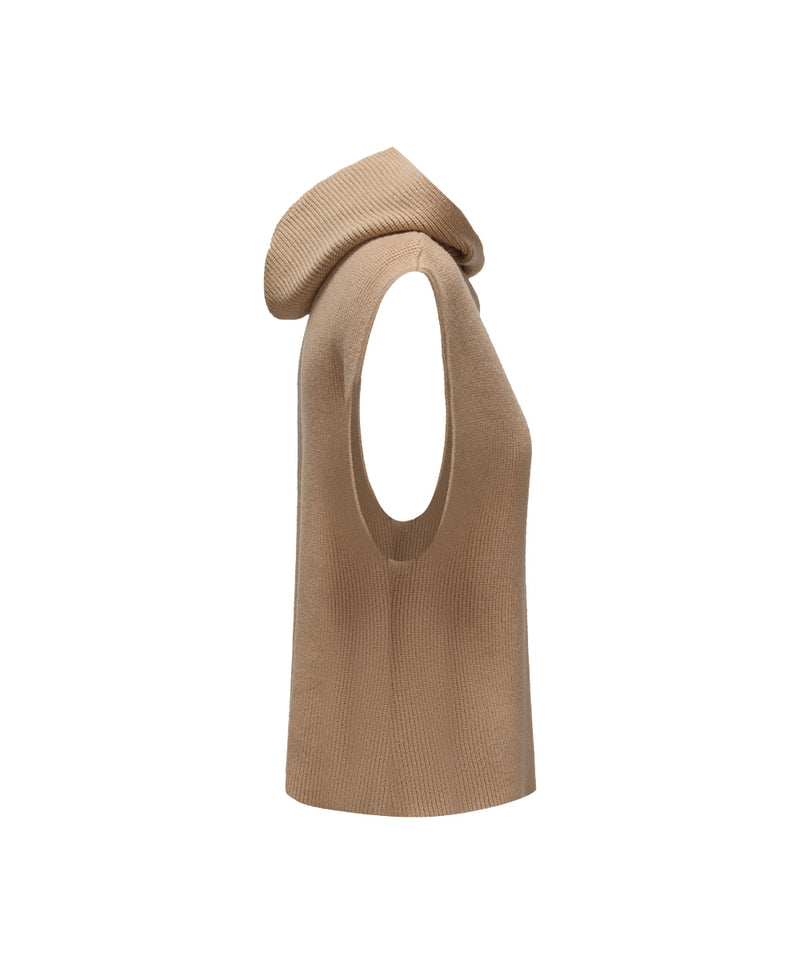 WOMEN HOODIE KNITTED SWEATER