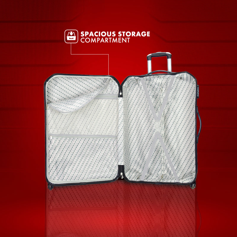 9.9 Flash Sale URBANlite Ledge 24" | 4-Wheel Spinner | Anti-Scratch | Hard Case Luggage