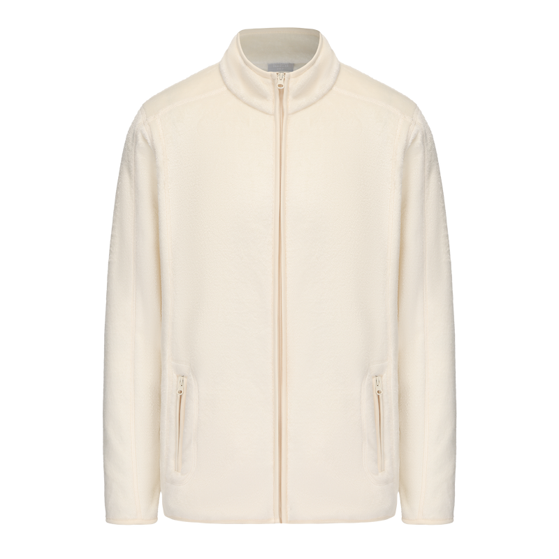 Adult Unisex Basic Fleece Jacket - IVORY