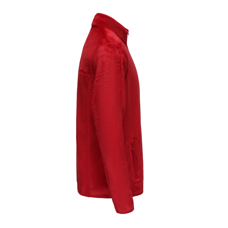 Adult Unisex Basic Fleece Jacket - RED