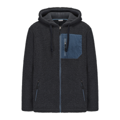 Hoodie Sherpa Fleece Jacket - NAVY