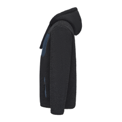 Hoodie Sherpa Fleece Jacket - NAVY