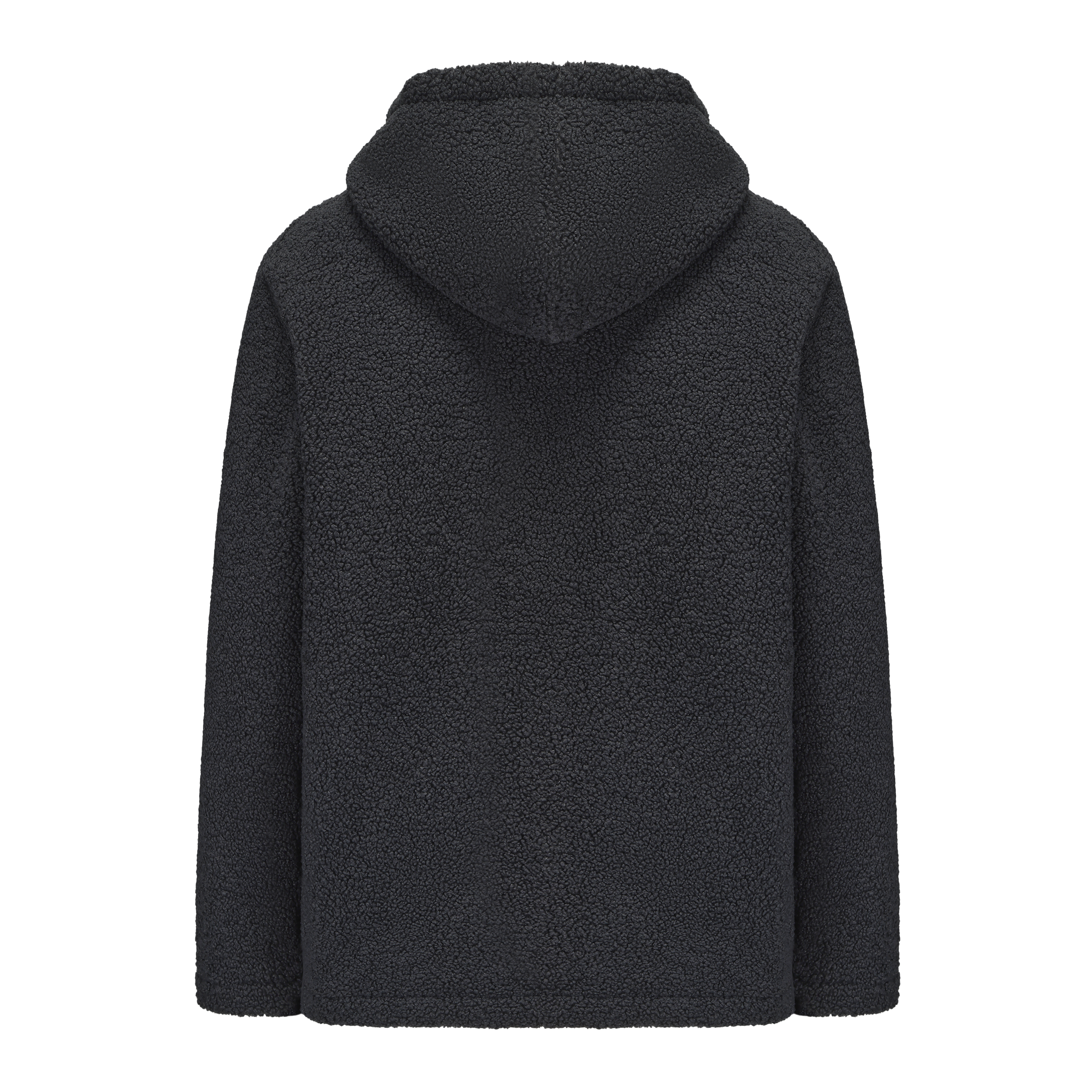 Hoodie Sherpa Fleece Jacket - Navy