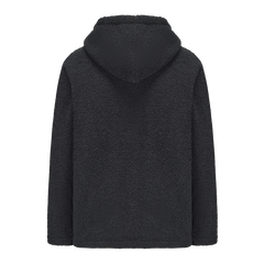 Hoodie Sherpa Fleece Jacket - NAVY
