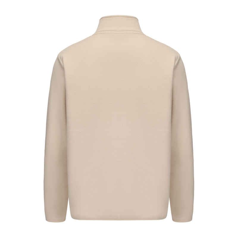 Unisex Basic Polar Fleece Jacket - BEIGE