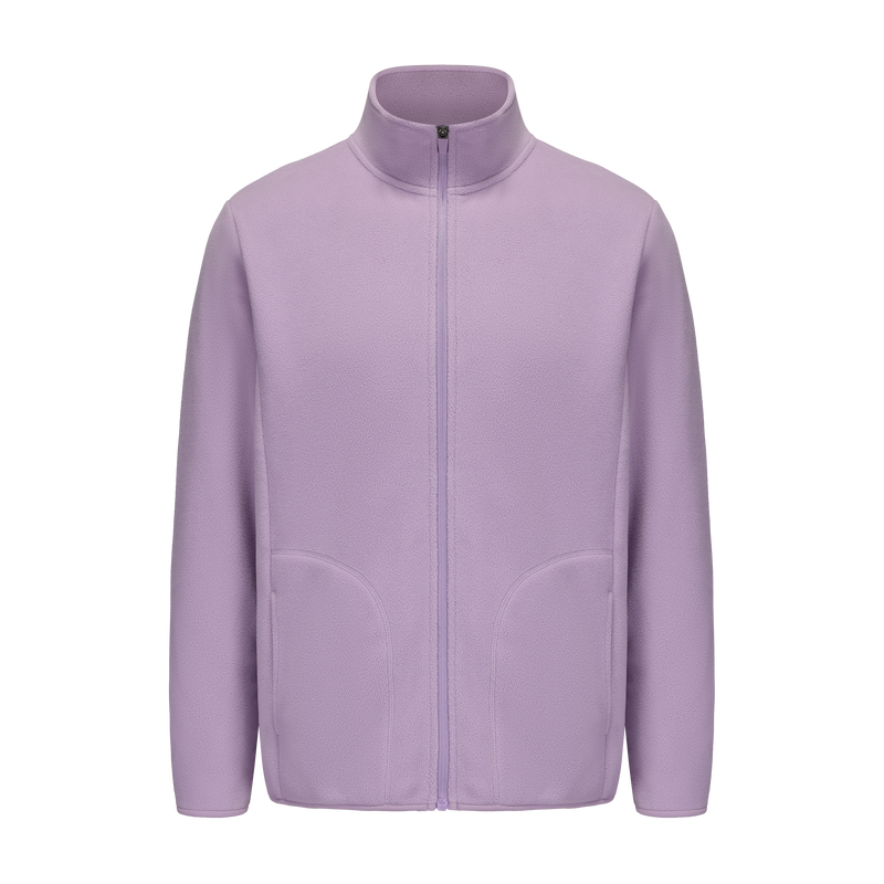 Unisex Basic Polar Fleece Jacket - LILAC