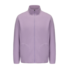 Unisex Basic Polar Fleece Jacket - LILAC