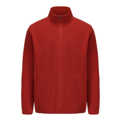 Unisex Basic Polar Fleece Jacket - RED