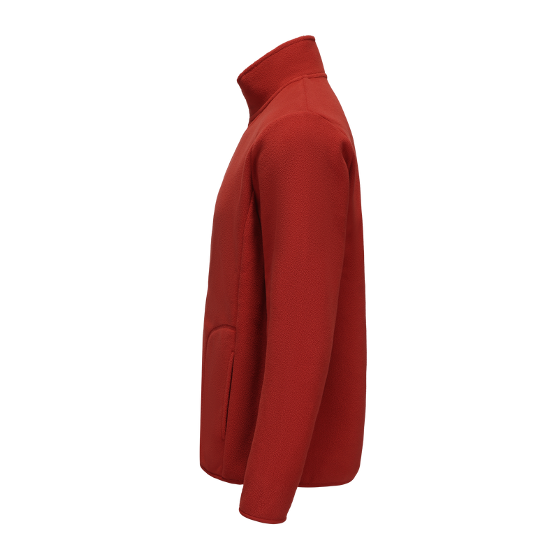 Unisex Basic Polar Fleece Jacket - RED