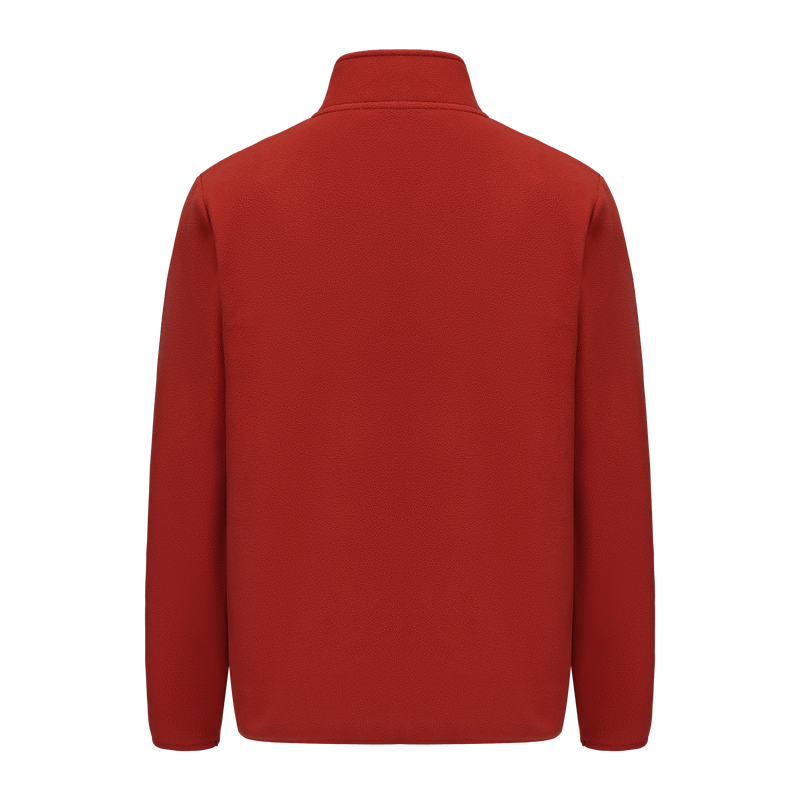 Unisex Basic Polar Fleece Jacket - RED