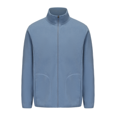 Unisex Basic Polar Fleece Jacket - BLUE