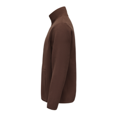 Unisex Basic Polar Fleece Jacket - DARK BROWN