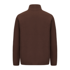 Unisex Basic Polar Fleece Jacket - DARK BROWN