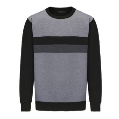 Crew Neck Striped Knitted Sweater