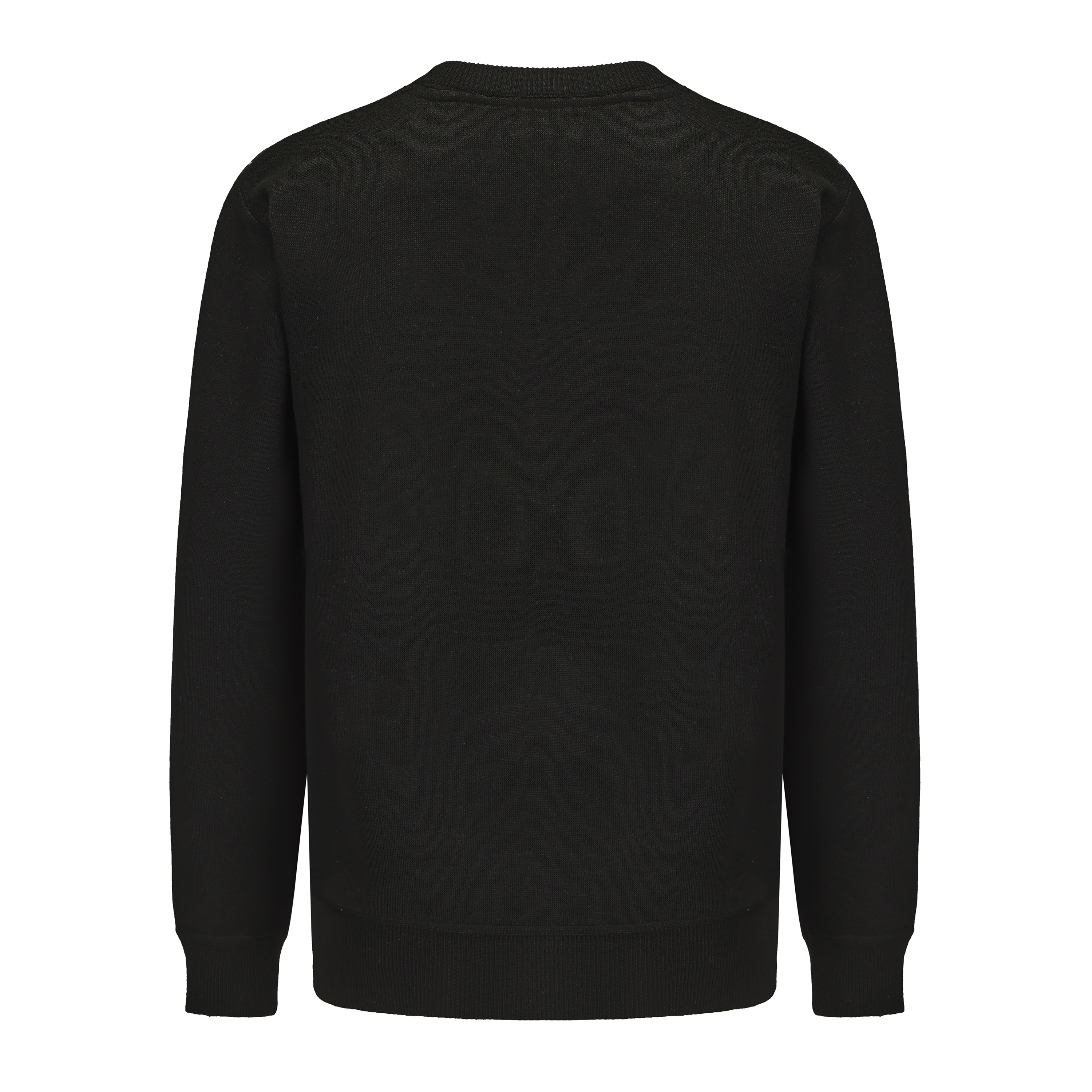 Crew Neck Plaid Line Knitted Sweater