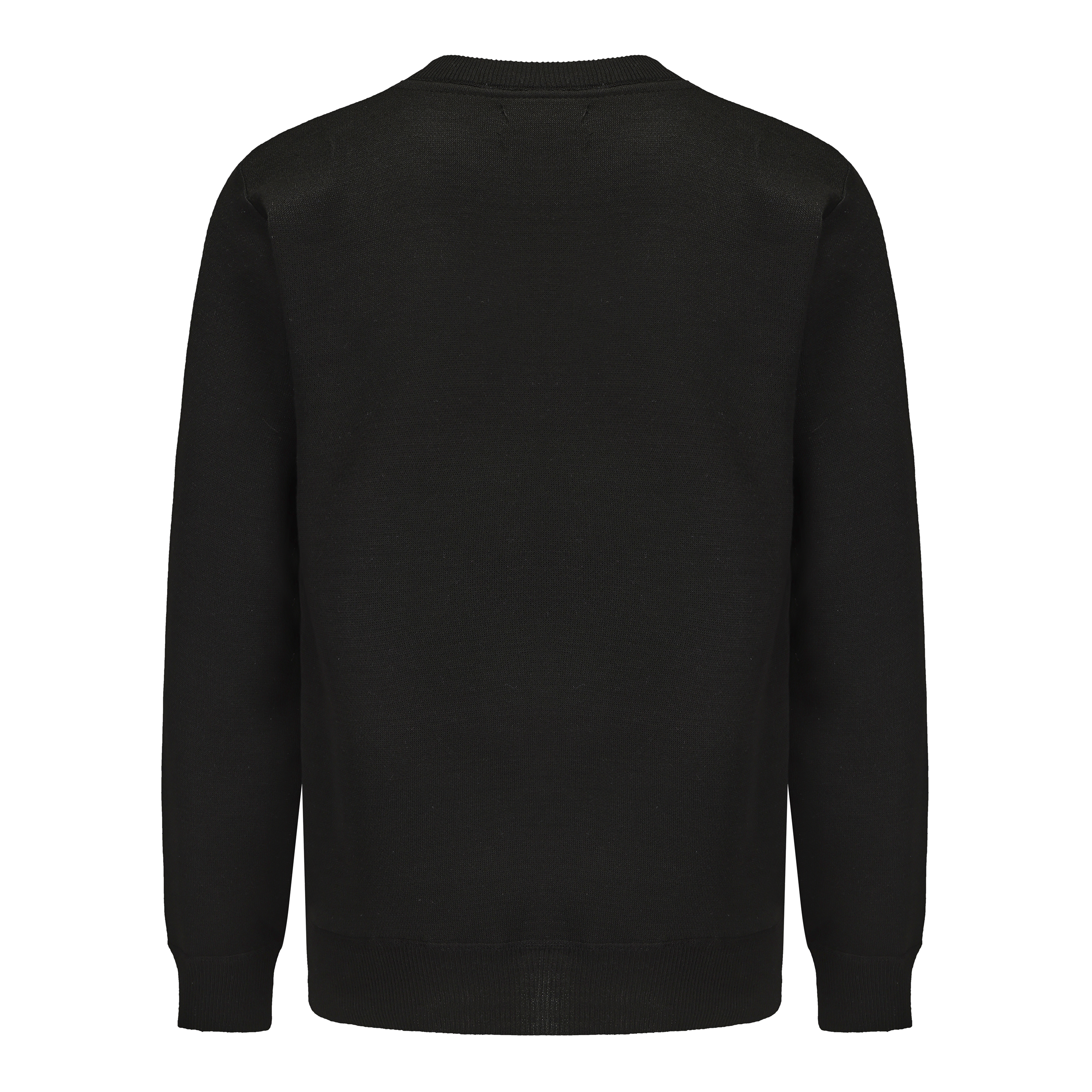 Crew Neck Camouflage Knitted Sweater