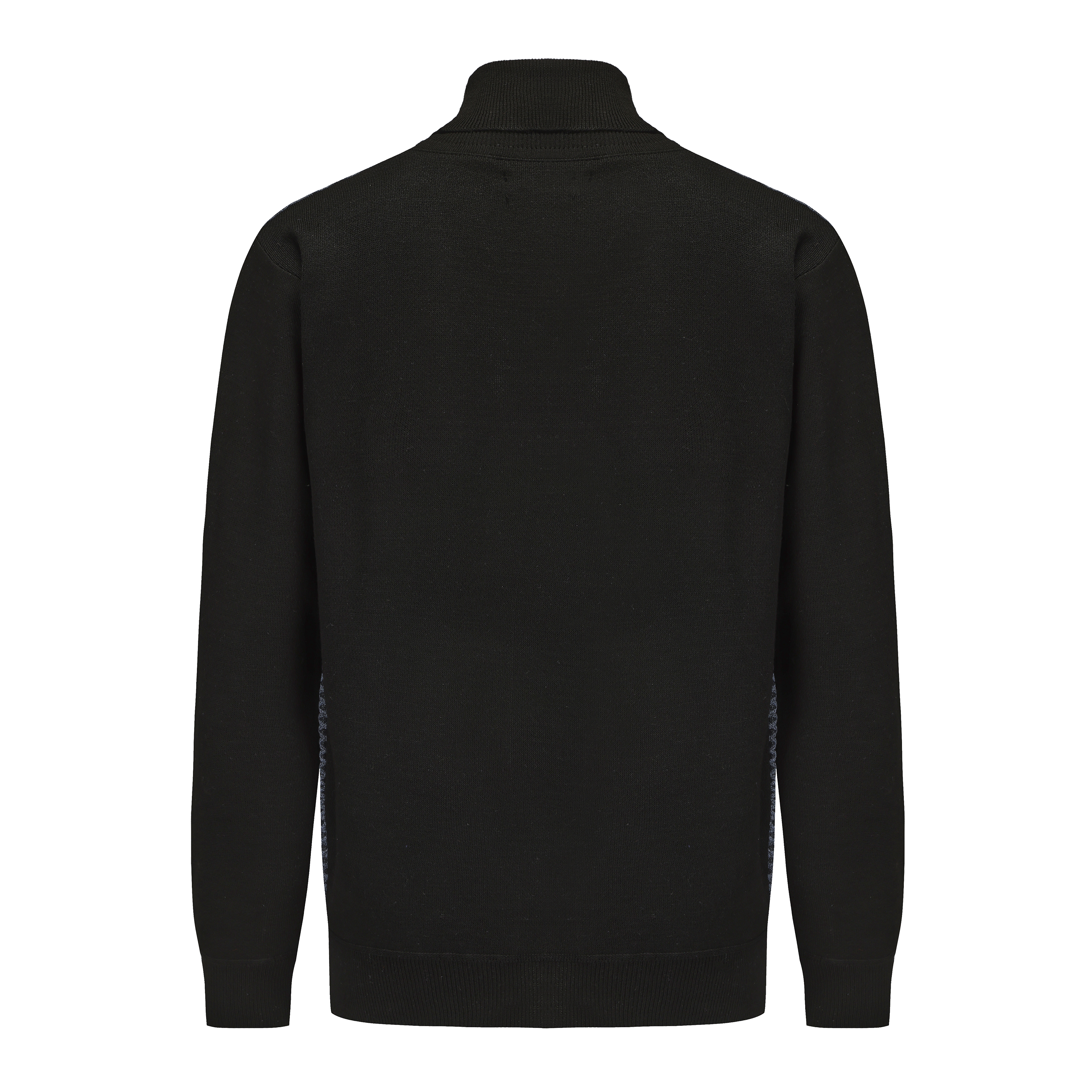 Mock Neck Diamond Knitted Sweater
