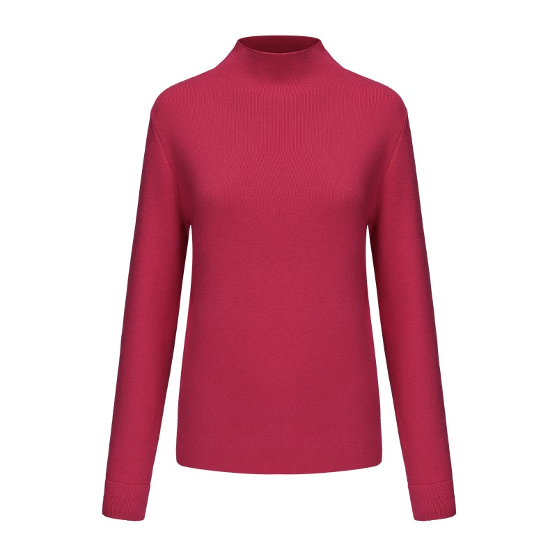 Women Mock Neck Knitted Sweater