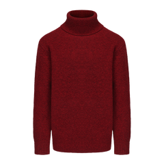 Wool Blend Turtleneck Knitted Sweater