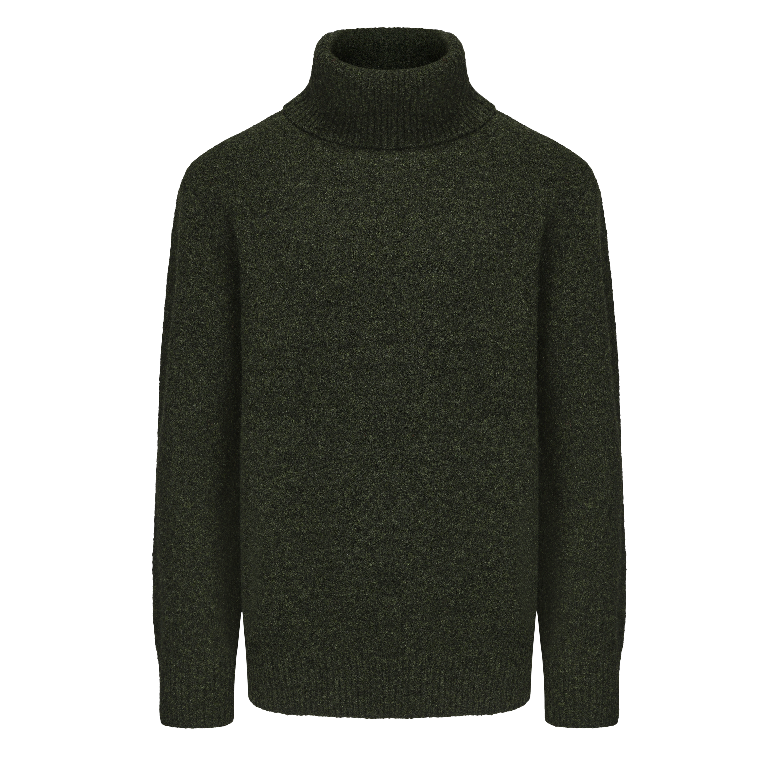 Wool Blend Turtleneck Knitted Sweater